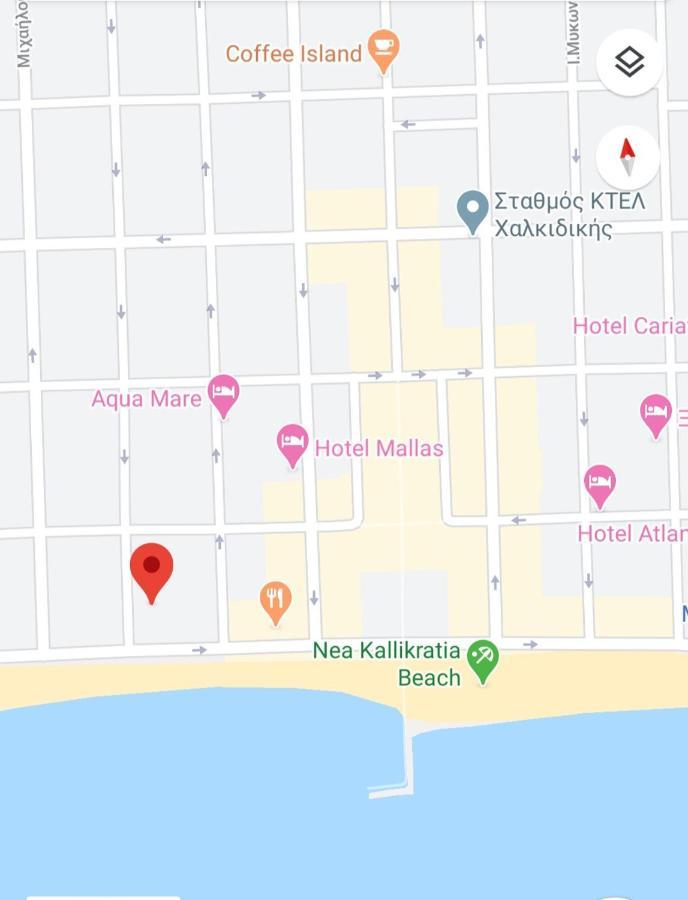 Cozy & Cool Apartment N1 30M From Sea Nea Kallikrateia Esterno foto